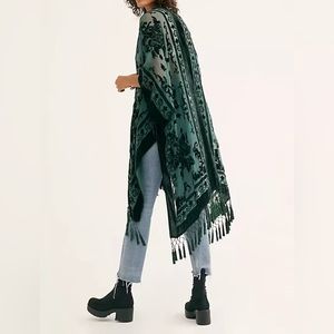 Dark Green Velvet Duster/Kimono